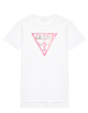 GUESS | T-shirt manica lunga logo cangiante| Colore bianca