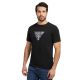 GUESS | T-shirt girocollo con triangolo e decori | Colore nera