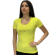 MET | T-shirt con scritta in strass sul davanti e vestibilità slim | colore giallo