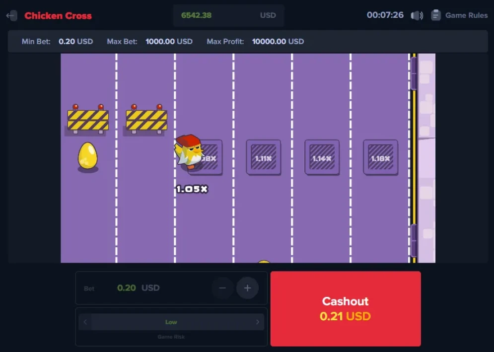Chicken Cross gameplay